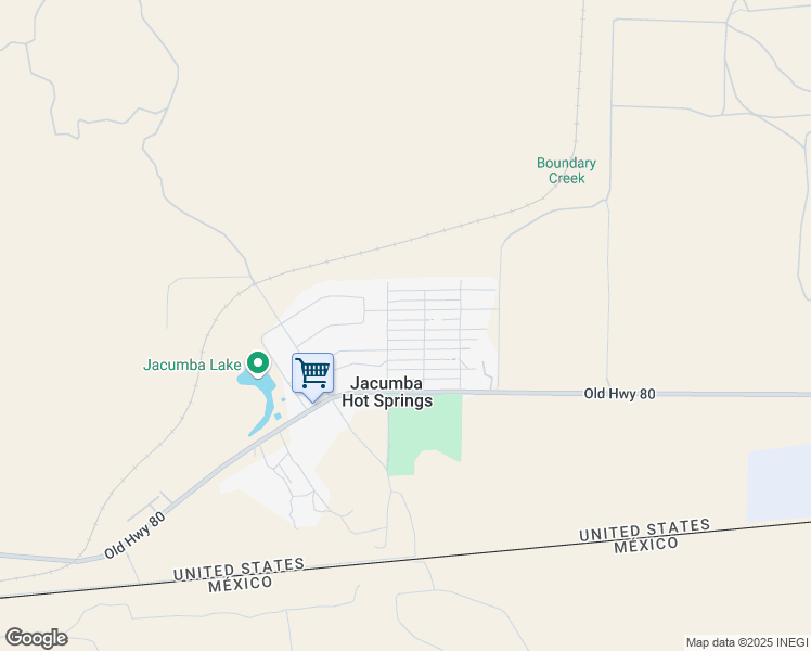 map of restaurants, bars, coffee shops, grocery stores, and more near 44622 Holtville Avenue in Jacumba Hot Springs