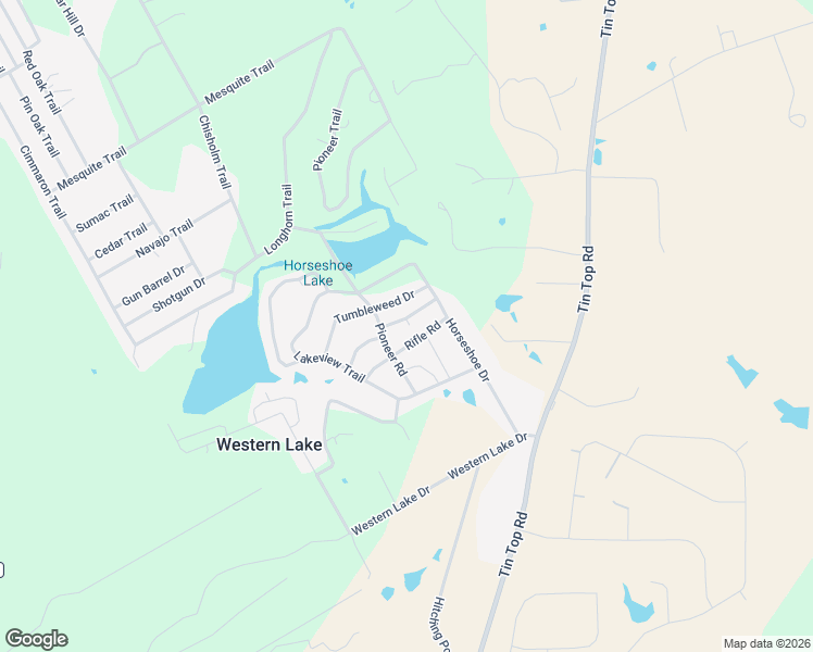 map of restaurants, bars, coffee shops, grocery stores, and more near 153 Buckboard Trail in Weatherford