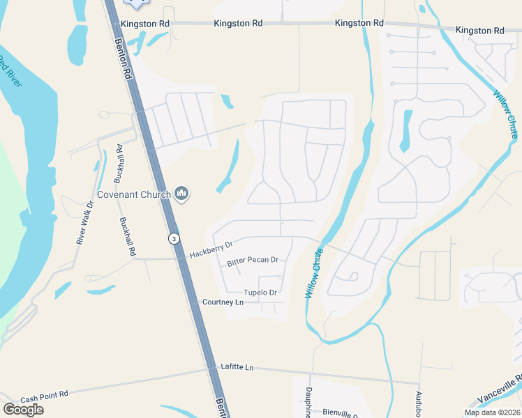 map of restaurants, bars, coffee shops, grocery stores, and more near 834 Entrada in Bossier City