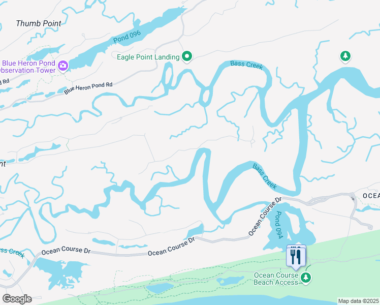 map of restaurants, bars, coffee shops, grocery stores, and more near 12 Summer Islands Lane in Kiawah Island