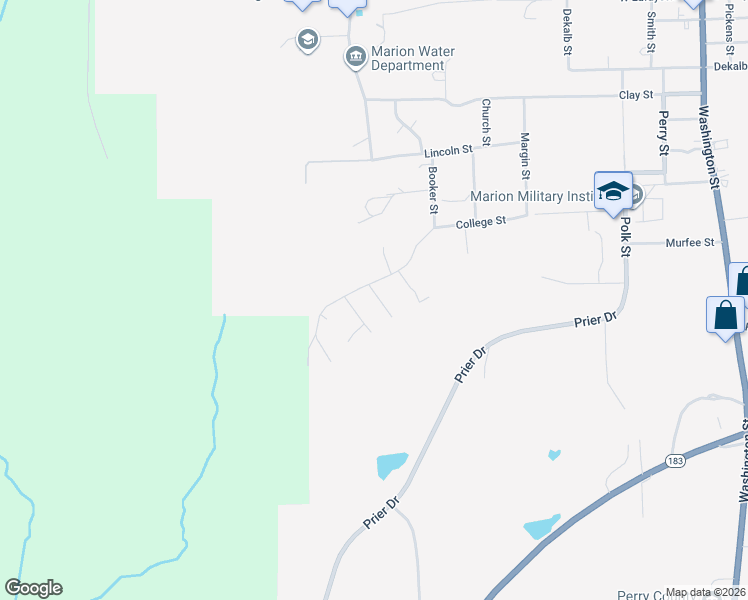 map of restaurants, bars, coffee shops, grocery stores, and more near 100 Childs Street in Marion