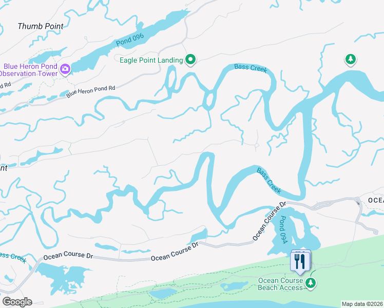 map of restaurants, bars, coffee shops, grocery stores, and more near 12 Summer Islands Lane in Kiawah Island