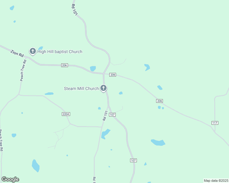 map of restaurants, bars, coffee shops, grocery stores, and more near 11590 Road 101 in Union