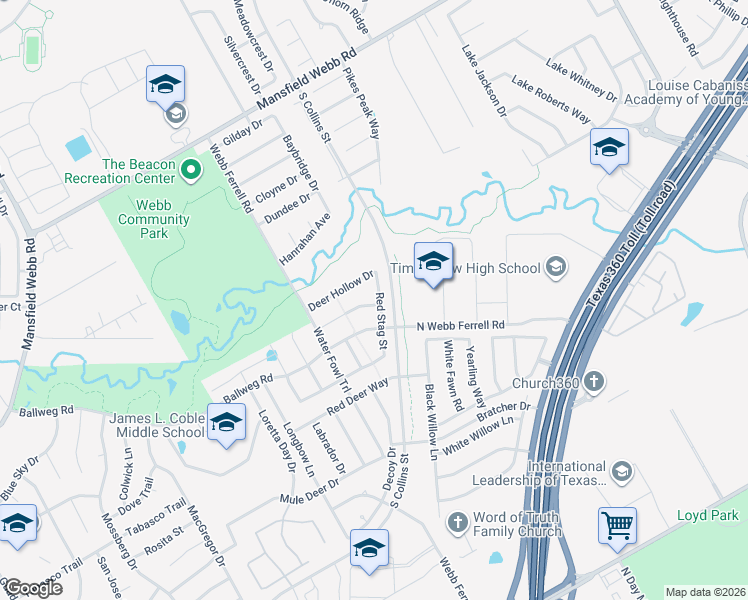 map of restaurants, bars, coffee shops, grocery stores, and more near 1402 Axis Deer Road in Arlington