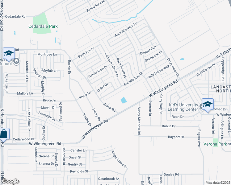 map of restaurants, bars, coffee shops, grocery stores, and more near 2820 Ames Road in Lancaster