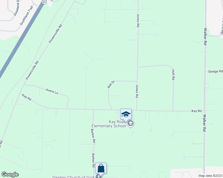 map of restaurants, bars, coffee shops, grocery stores, and more near 248 Roy Drive in Byron