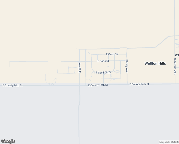 map of restaurants, bars, coffee shops, grocery stores, and more near 13792 South Cecil Circle in Wellton
