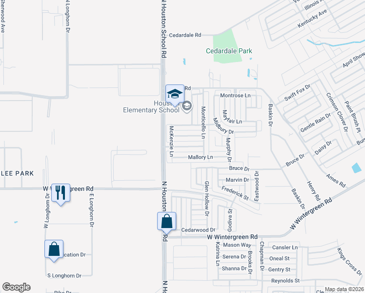 map of restaurants, bars, coffee shops, grocery stores, and more near 2449 Meadowgate Ln in Lancaster