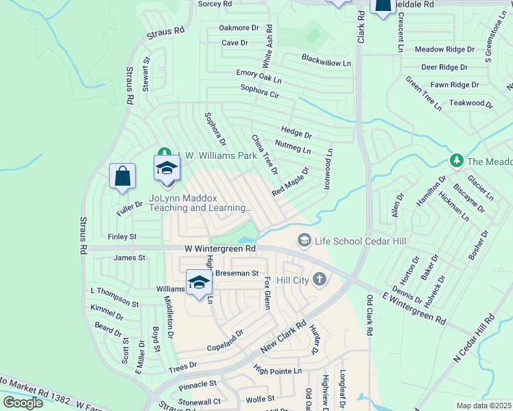 map of restaurants, bars, coffee shops, grocery stores, and more near 9231 Sophora Drive in Dallas