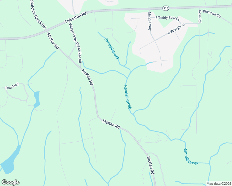 map of restaurants, bars, coffee shops, grocery stores, and more near 877 McKee Road in Waverly Hall