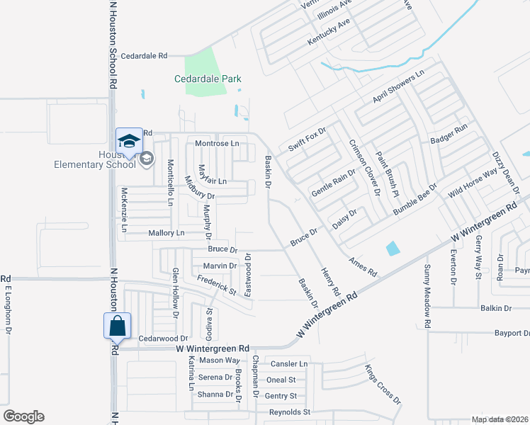 map of restaurants, bars, coffee shops, grocery stores, and more near 3051 Baskin Drive in Lancaster