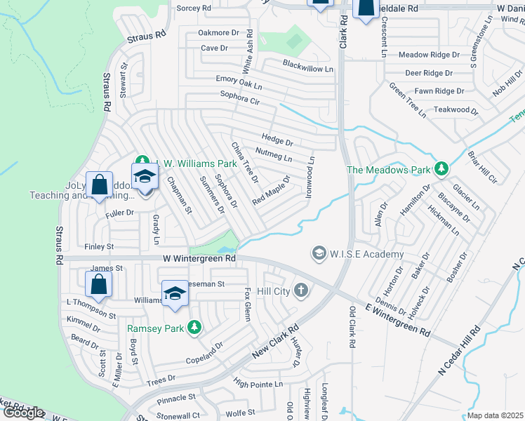 map of restaurants, bars, coffee shops, grocery stores, and more near 10253 Sweet Gum Street in Dallas