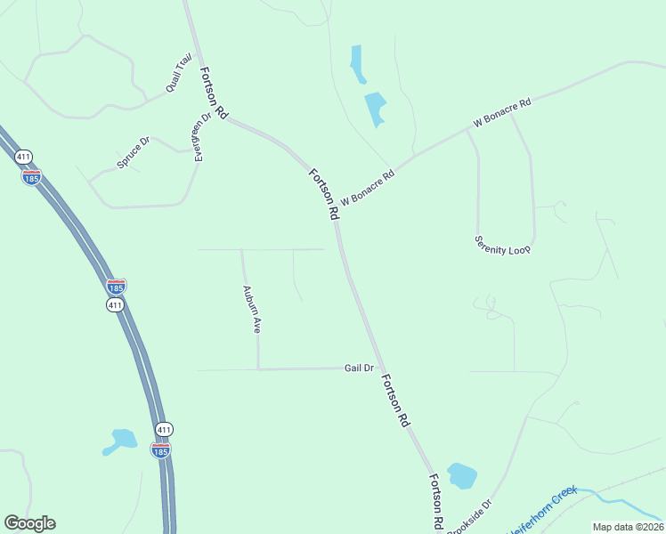 map of restaurants, bars, coffee shops, grocery stores, and more near 3330 Fortson Road in Harris County