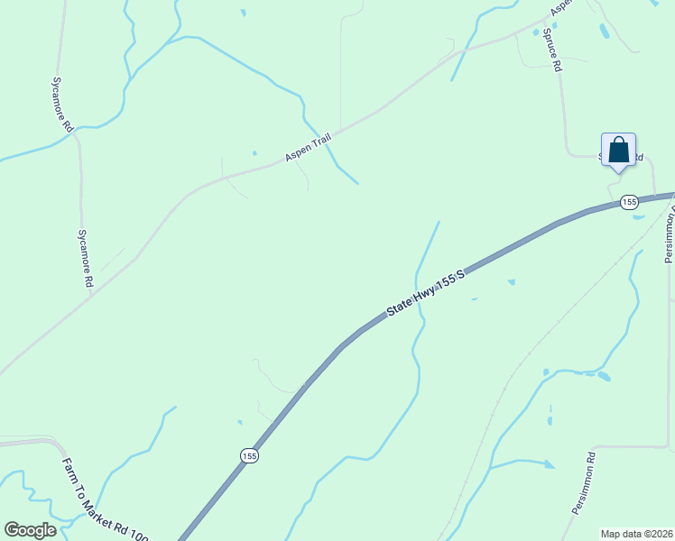 map of restaurants, bars, coffee shops, grocery stores, and more near 9829 Aspen Trail in Big Sandy