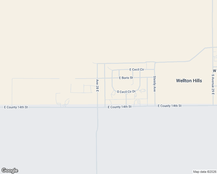 map of restaurants, bars, coffee shops, grocery stores, and more near 13792 South Cecil Circle in Wellton