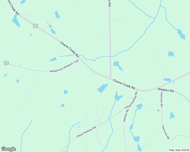 map of restaurants, bars, coffee shops, grocery stores, and more near 2830 Chana Creek Road in Eclectic