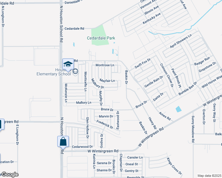 map of restaurants, bars, coffee shops, grocery stores, and more near 2226 Midbury Drive in Lancaster