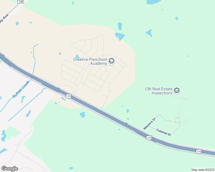 map of restaurants, bars, coffee shops, grocery stores, and more near 2703 Knollwood Trail in Crandall