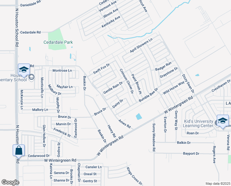 map of restaurants, bars, coffee shops, grocery stores, and more near 1427 Singing Bird Drive in Lancaster