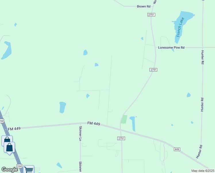 map of restaurants, bars, coffee shops, grocery stores, and more near 470 Plum Creek Road in Longview