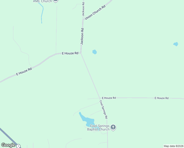 map of restaurants, bars, coffee shops, grocery stores, and more near 1440 East Houze Road in Fort Valley