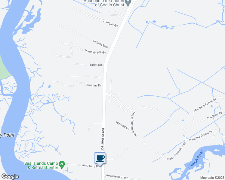 map of restaurants, bars, coffee shops, grocery stores, and more near 7222 Indigo Palms Way in Johns Island