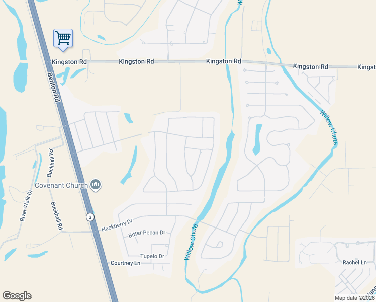 map of restaurants, bars, coffee shops, grocery stores, and more near 432 Remington Drive in Bossier City