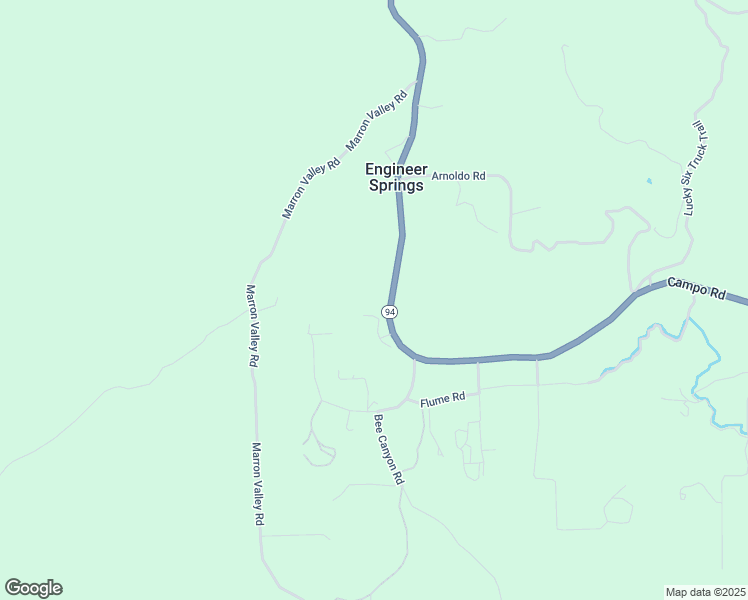 map of restaurants, bars, coffee shops, grocery stores, and more near 17913 California 94 in Dulzura