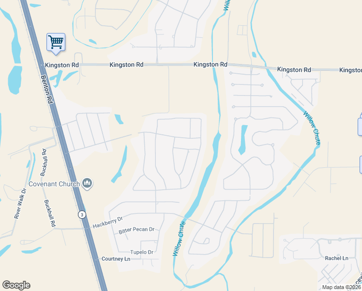 map of restaurants, bars, coffee shops, grocery stores, and more near 432 Remington Drive in Bossier City