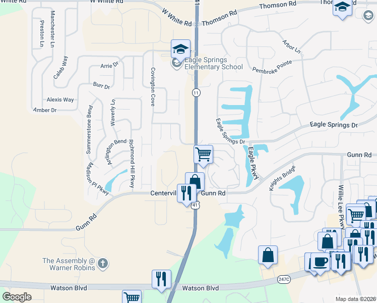 map of restaurants, bars, coffee shops, grocery stores, and more near 3519 U.S. 41 in Byron