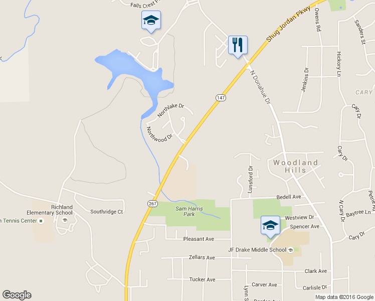 map of restaurants, bars, coffee shops, grocery stores, and more near 1520 Shug Jordan Parkway in Auburn