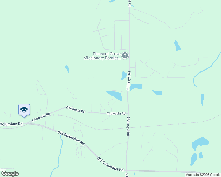 map of restaurants, bars, coffee shops, grocery stores, and more near 2300 South Uniroyal Road in Opelika