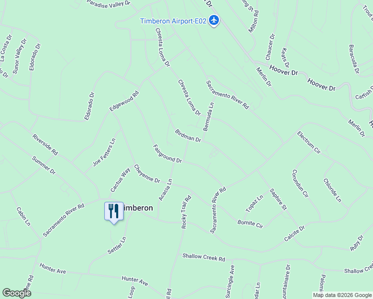 map of restaurants, bars, coffee shops, grocery stores, and more near Alpine Way in Timberon