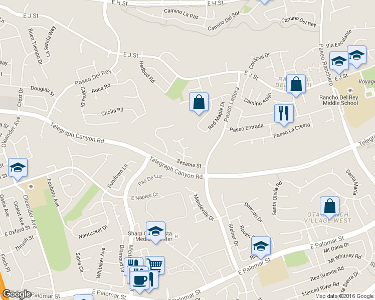 map of restaurants, bars, coffee shops, grocery stores, and more near 826 Cinnamon Court in Chula Vista