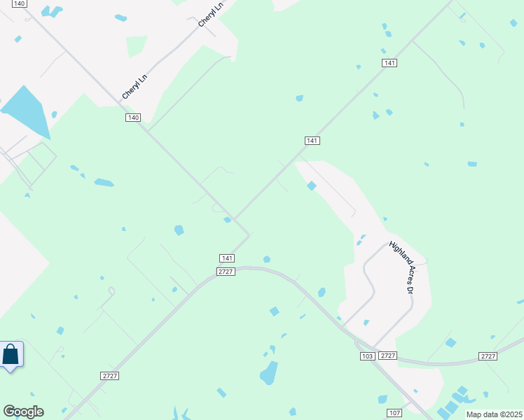 map of restaurants, bars, coffee shops, grocery stores, and more near 1332 County Road 141 in Kaufman