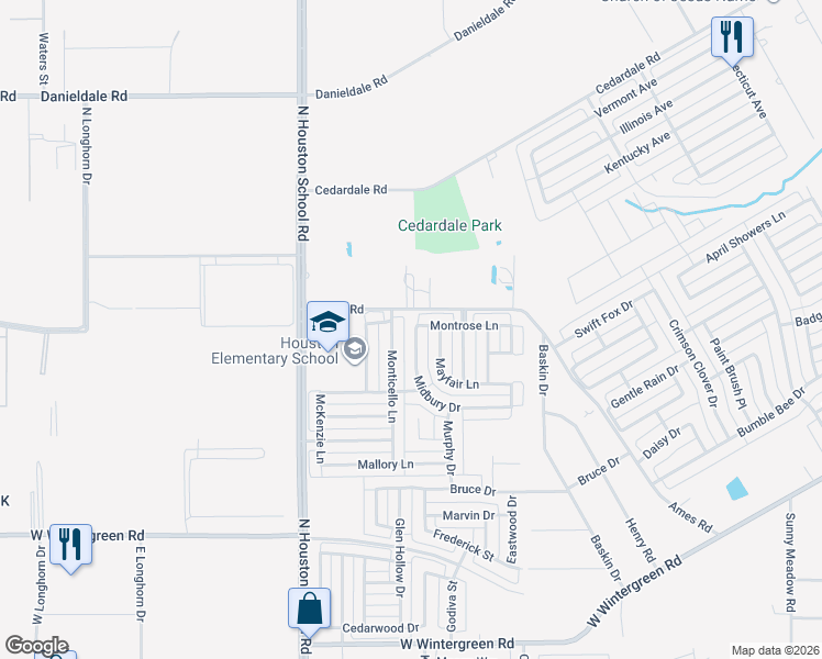 map of restaurants, bars, coffee shops, grocery stores, and more near 2953 Midbury Drive in Lancaster
