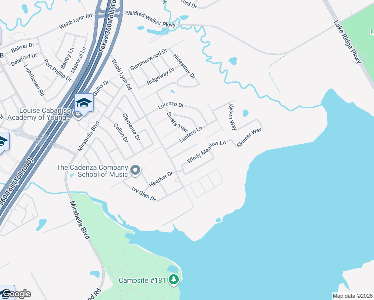 map of restaurants, bars, coffee shops, grocery stores, and more near 5903 Lantern Lane in Grand Prairie