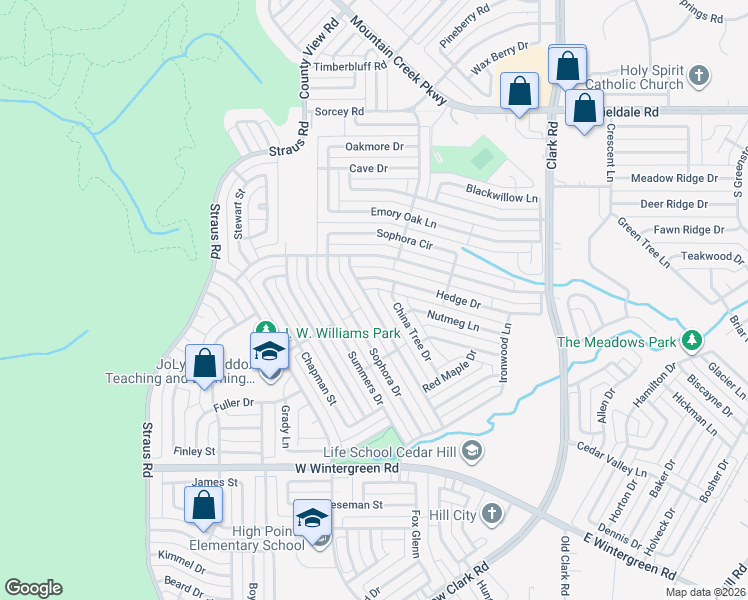map of restaurants, bars, coffee shops, grocery stores, and more near 10022 Deer Hollow Drive in Dallas