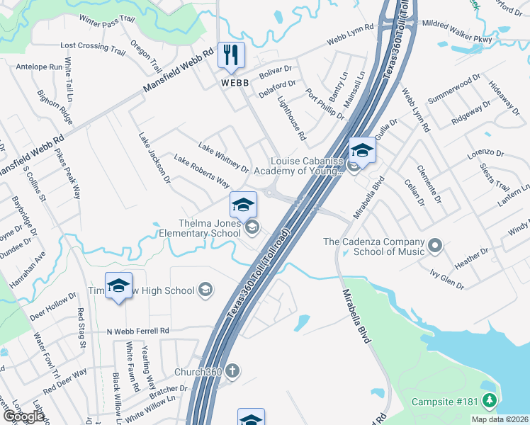 map of restaurants, bars, coffee shops, grocery stores, and more near 7500 New York Avenue in Arlington