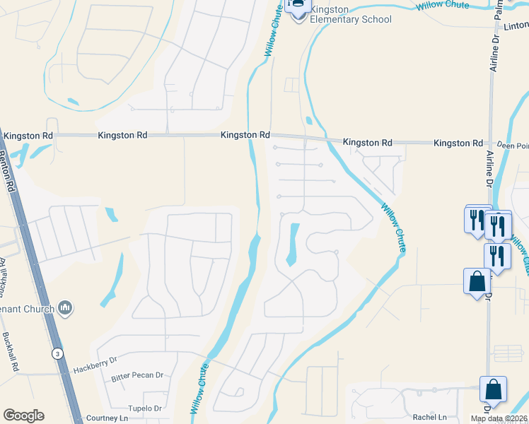 map of restaurants, bars, coffee shops, grocery stores, and more near 819 Dumaine Drive in Bossier City