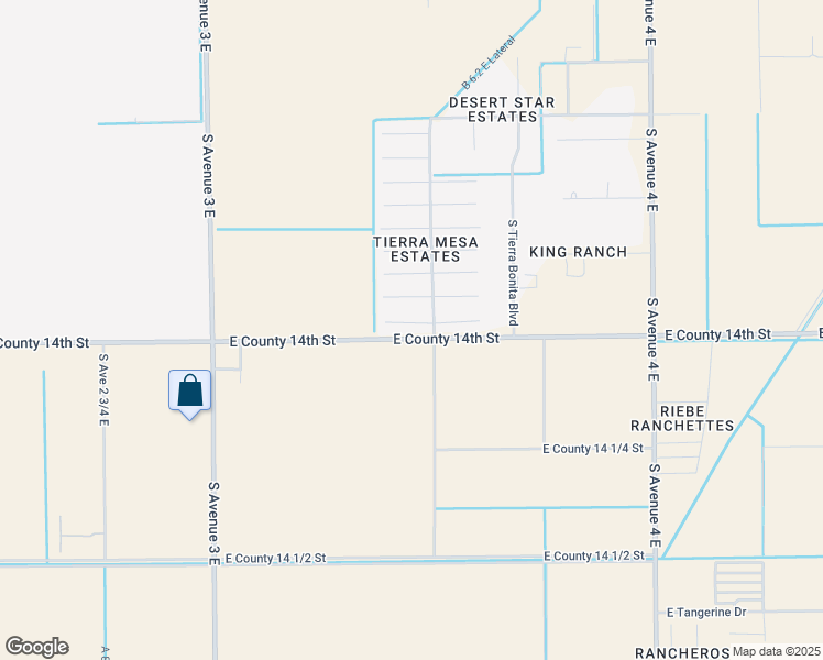 map of restaurants, bars, coffee shops, grocery stores, and more near 3467 East Cecelia Lane in Yuma