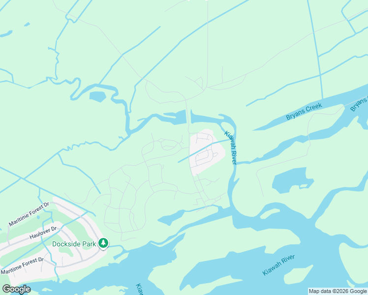 map of restaurants, bars, coffee shops, grocery stores, and more near Jack Island Drive in Johns Island
