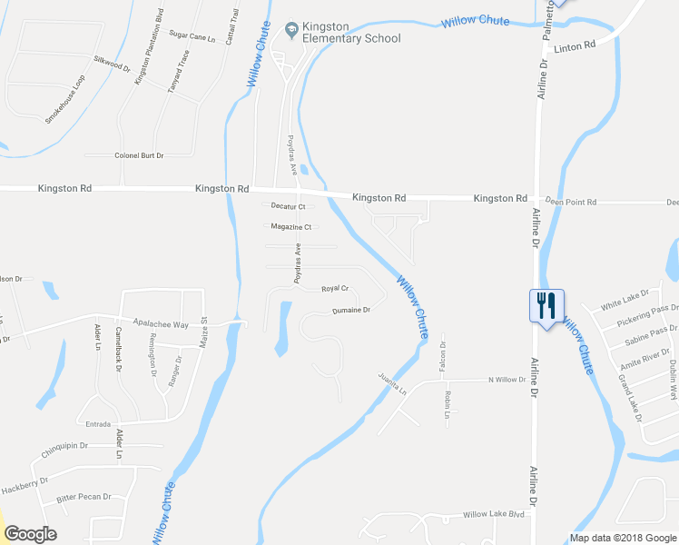 map of restaurants, bars, coffee shops, grocery stores, and more near 781 Dumaine Drive in Bossier City