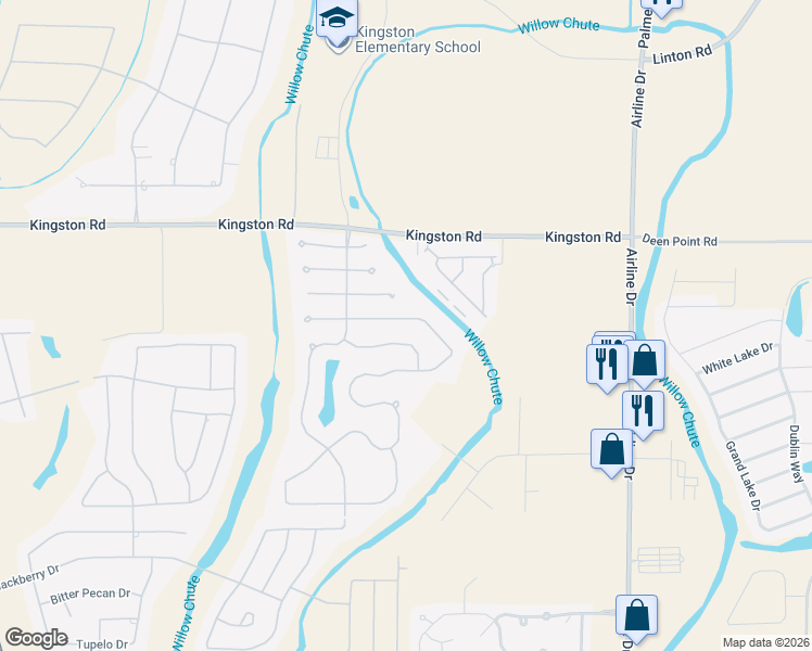 map of restaurants, bars, coffee shops, grocery stores, and more near 777 Dumaine Drive in Bossier City