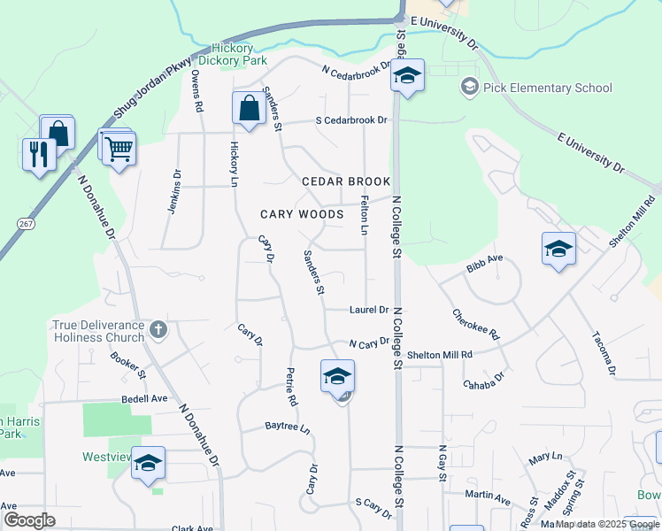 map of restaurants, bars, coffee shops, grocery stores, and more near 222 Ridgewood Court in Auburn