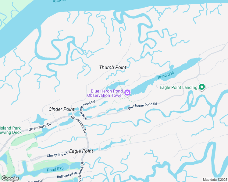 map of restaurants, bars, coffee shops, grocery stores, and more near 123 Blue Heron Pond Road in Johns Island