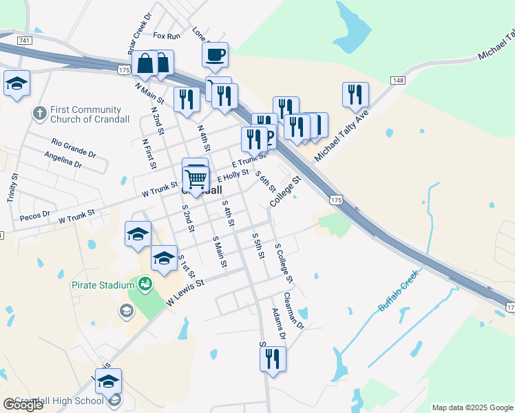 214 College Street, Crandall TX Walk Score