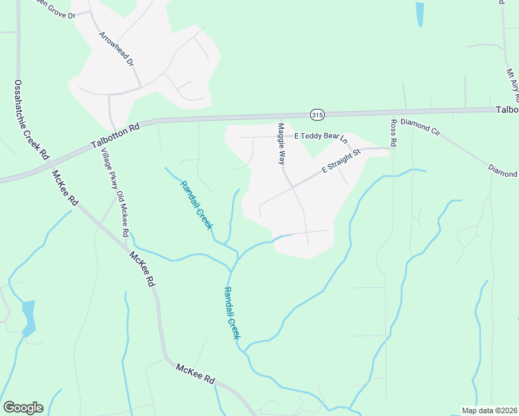 map of restaurants, bars, coffee shops, grocery stores, and more near 50 Anslee Court in Waverly Hall