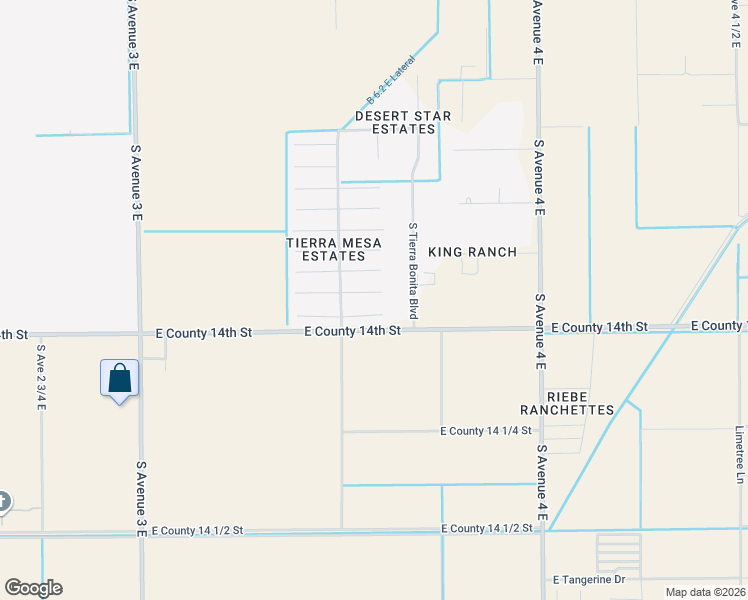 map of restaurants, bars, coffee shops, grocery stores, and more near 3533 East Cecelia Lane in Yuma