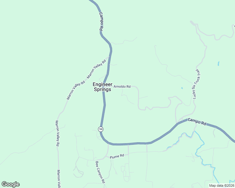 map of restaurants, bars, coffee shops, grocery stores, and more near 17865 California 94 in Dulzura